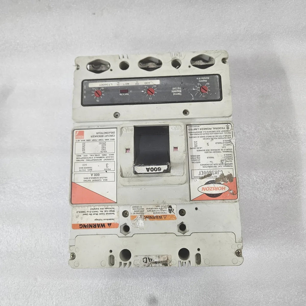 Federal Pioneer CJM3600EF 600A 3P 600V Thermal Magnetic Breaker
