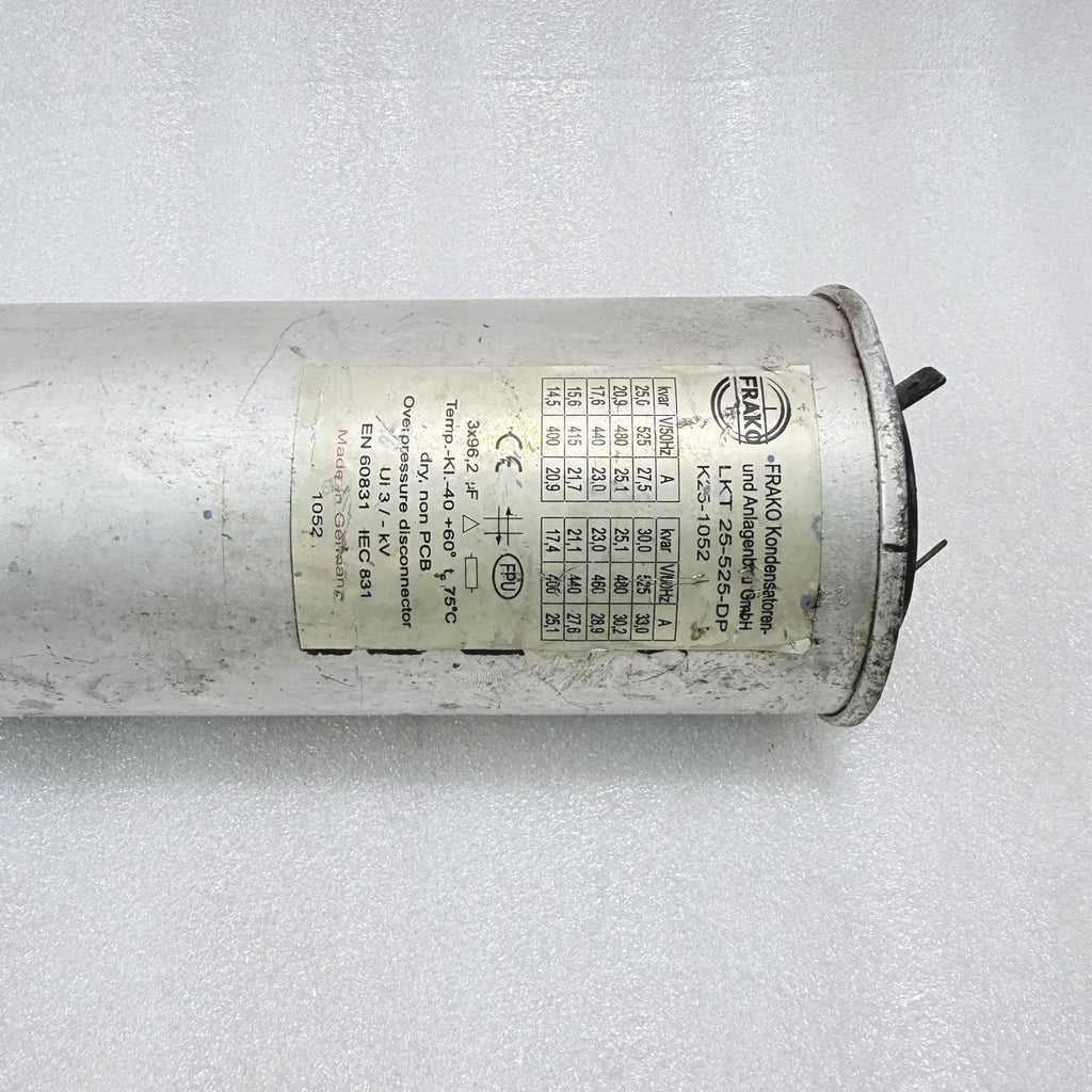 FRAKO LKT 25-525-DP 25kvar 525V Power Factor Capacitor Pre-Owned