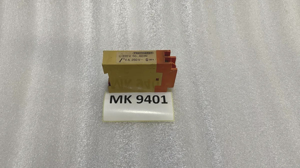 Freyhardt F2R Plug-In Relay 220V 50-60Hz 6A 250V Made in Germany Pre-Owned
