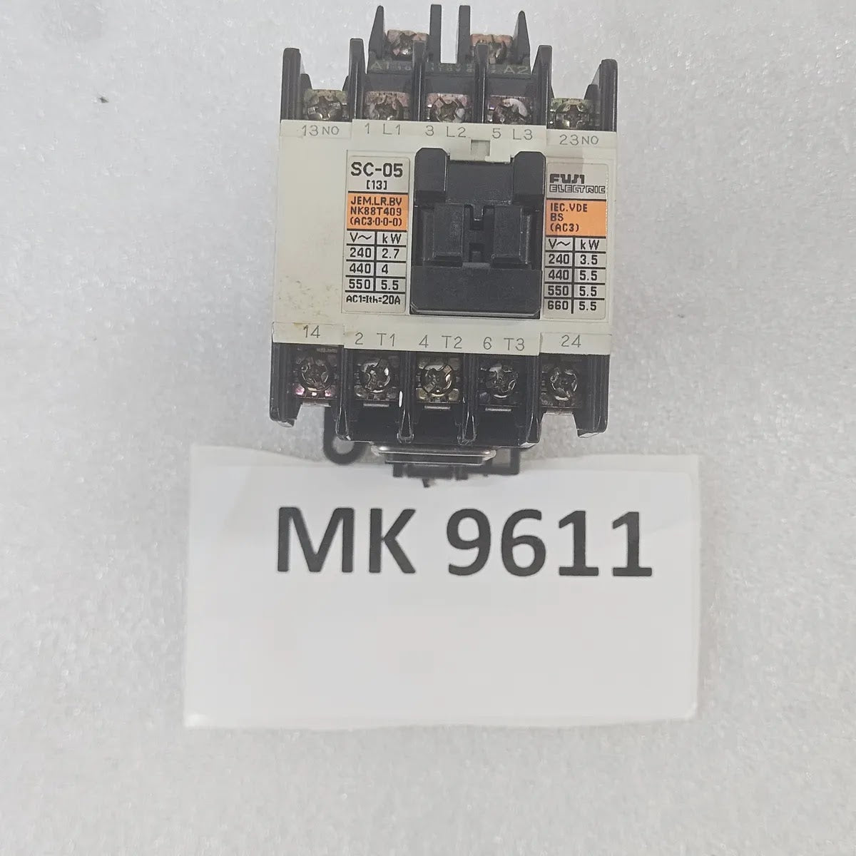 Fuji Electric SC-05 4NC0G0 Contactor 20A 100-110V Coil AC3