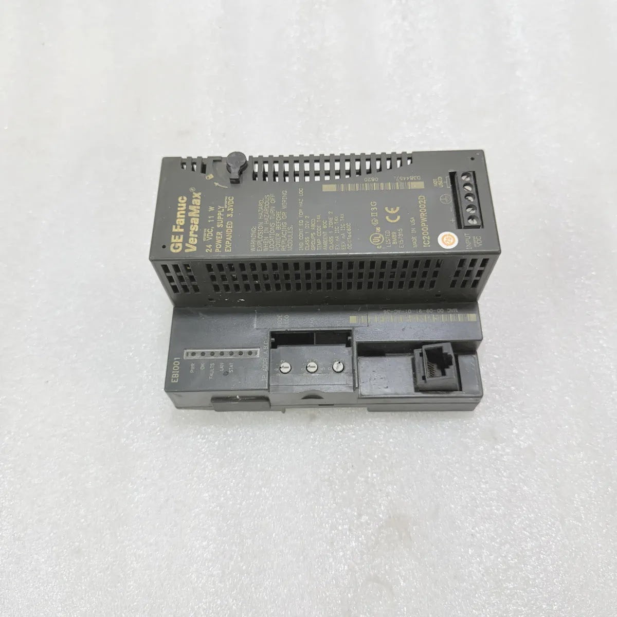 GE Fanuc IC200PWR002D VersaMax Power Supply 24VDC Pre-Owned