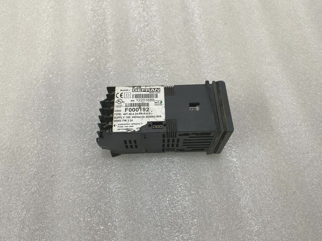 Gefran 40T-48-4-24-RR-R-0-0-1 Temperature Controller F000192 100-240V FOR PARTS