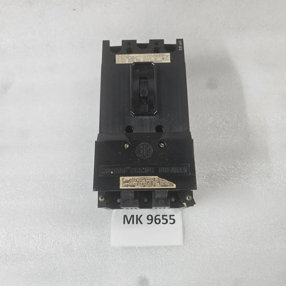 Gould ITE CE3-B050 Fused Circuit Breaker 50A 600V 100kA 3P UV Release