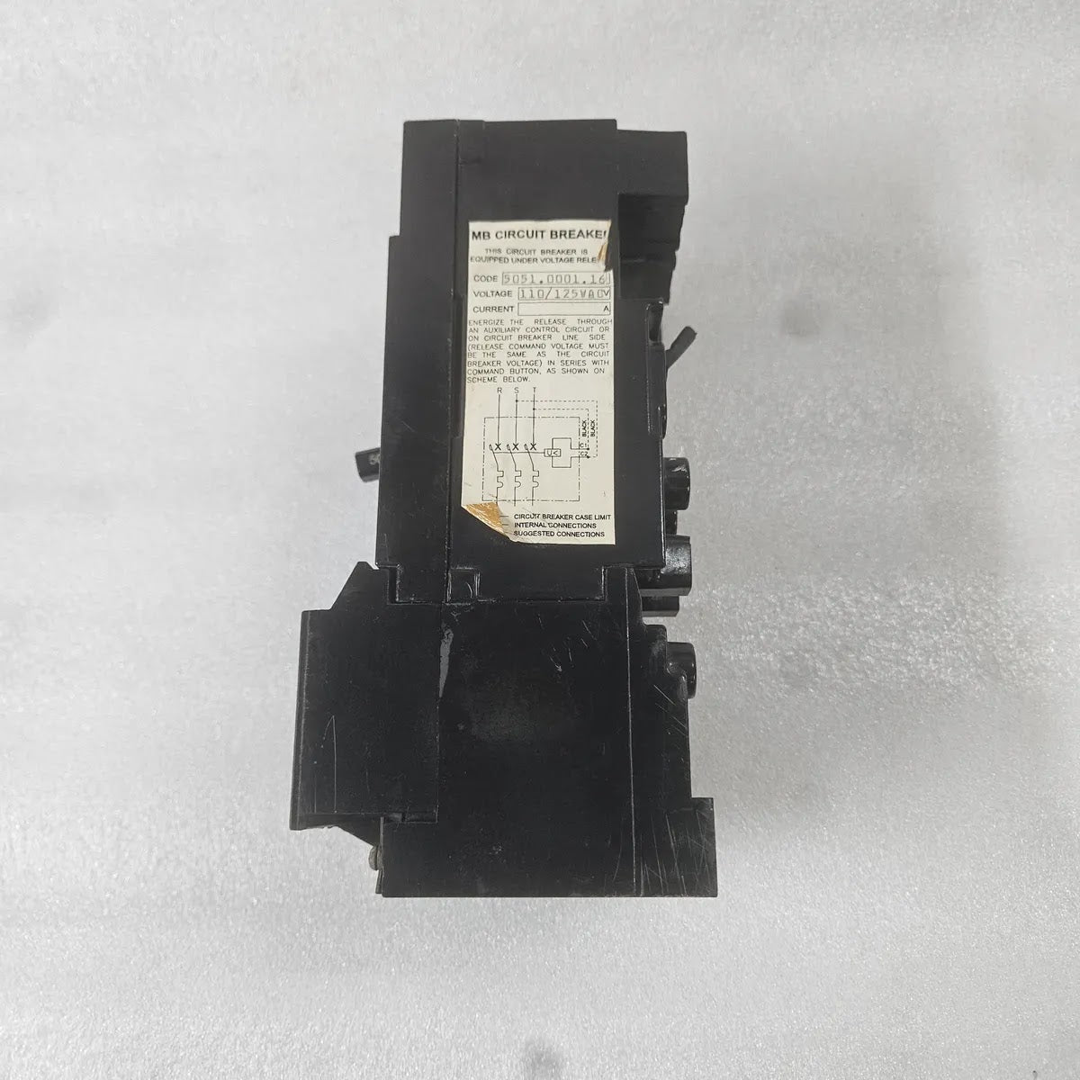 Gould ITE CE3-B050 Fused Circuit Breaker 50A 600V 100kA 3P UV Release