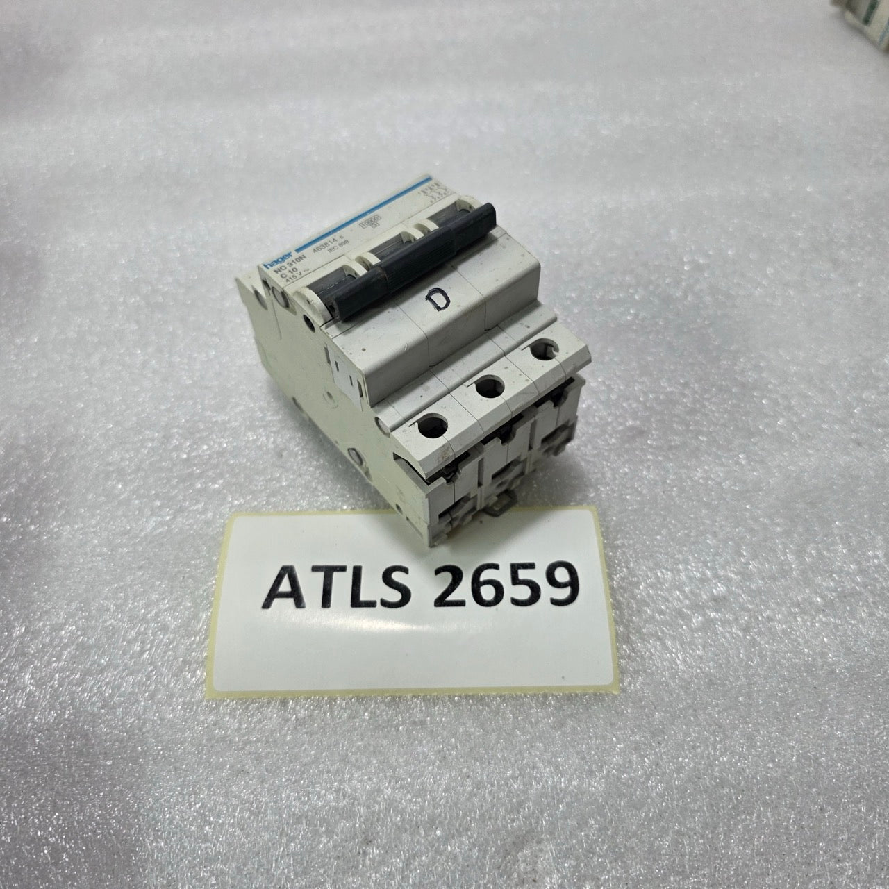 HAGER NC310N 3P 10A TYPE C 415V 10KA MCB MINIATURE CIRCUIT BREAKER