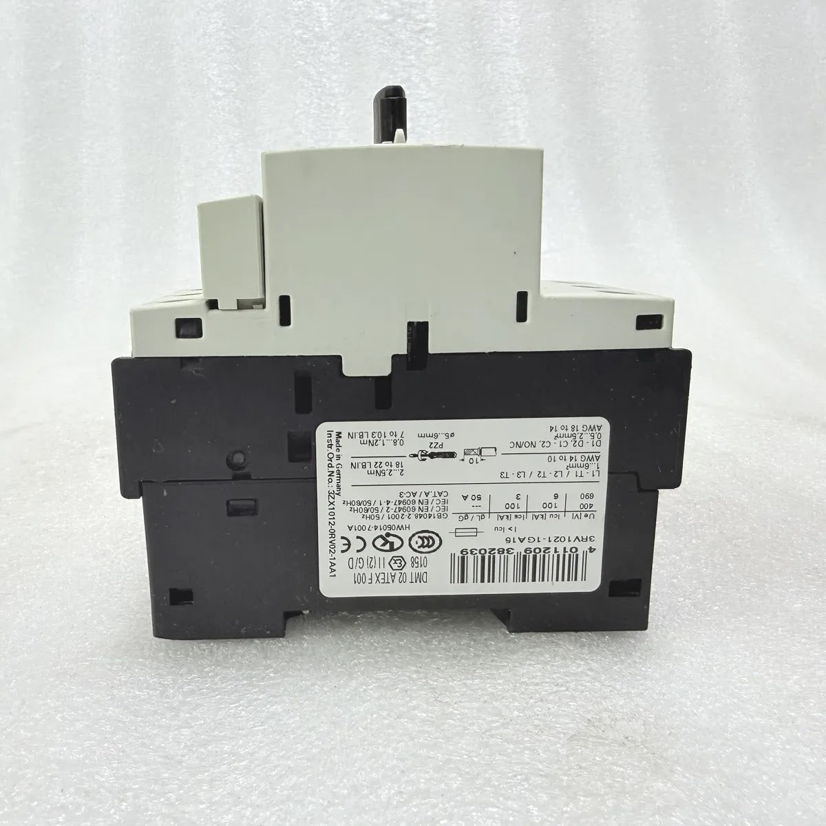 Siemens 3RV1021-1GA15 Motor Circuit Breaker 4-6.3A 690V 100kA