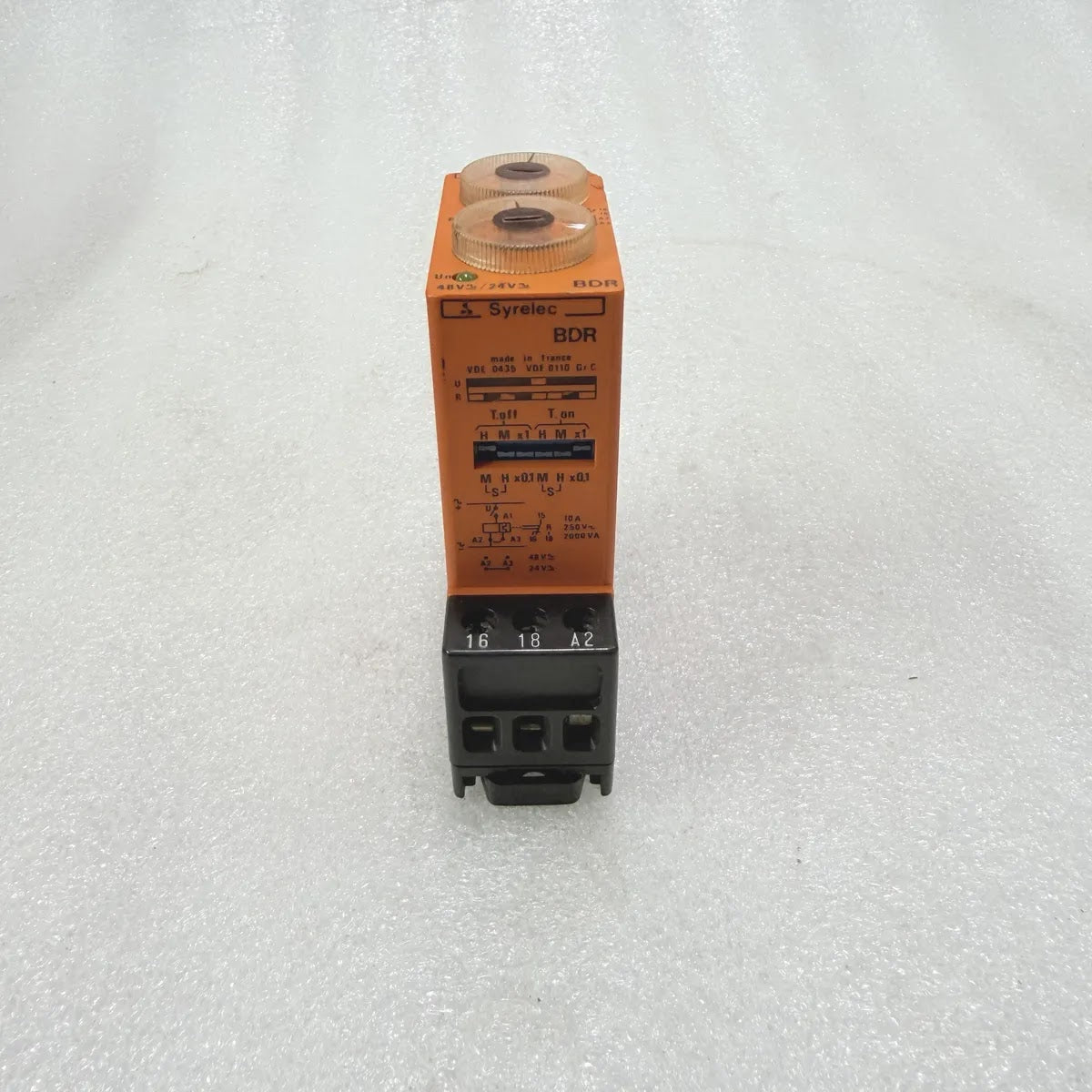 Syrelec BDR Timer Relay 48V/24V 10A 255V 2600VA VDE