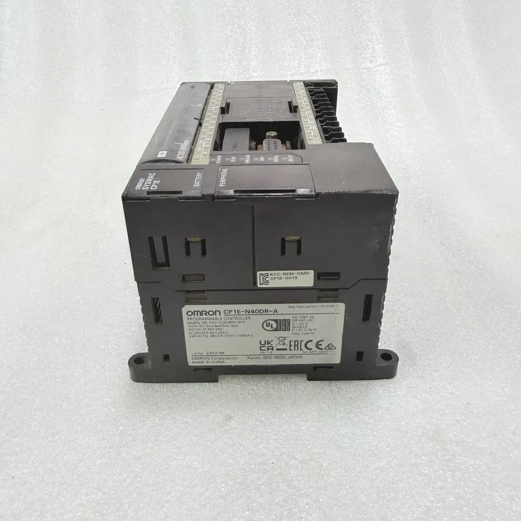 Omron CP1E-N40DR-A Sysmac PLC 100-240V AC Programmable Controller Pre-Owned