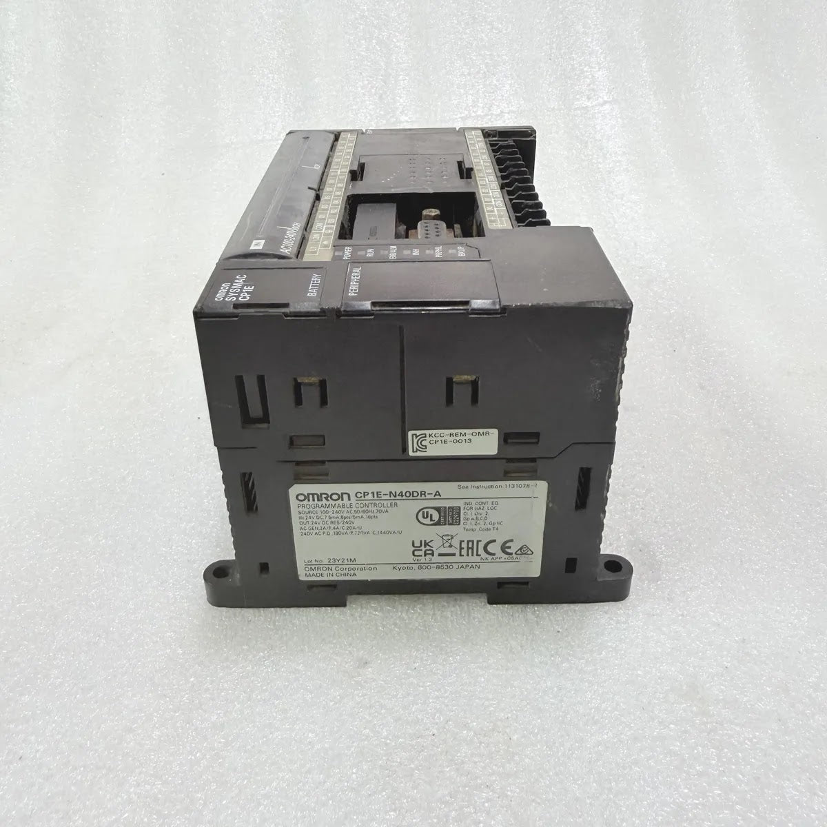 Omron CP1E-N40DR-A Sysmac PLC 100-240V AC Programmable Controller Pre-Owned