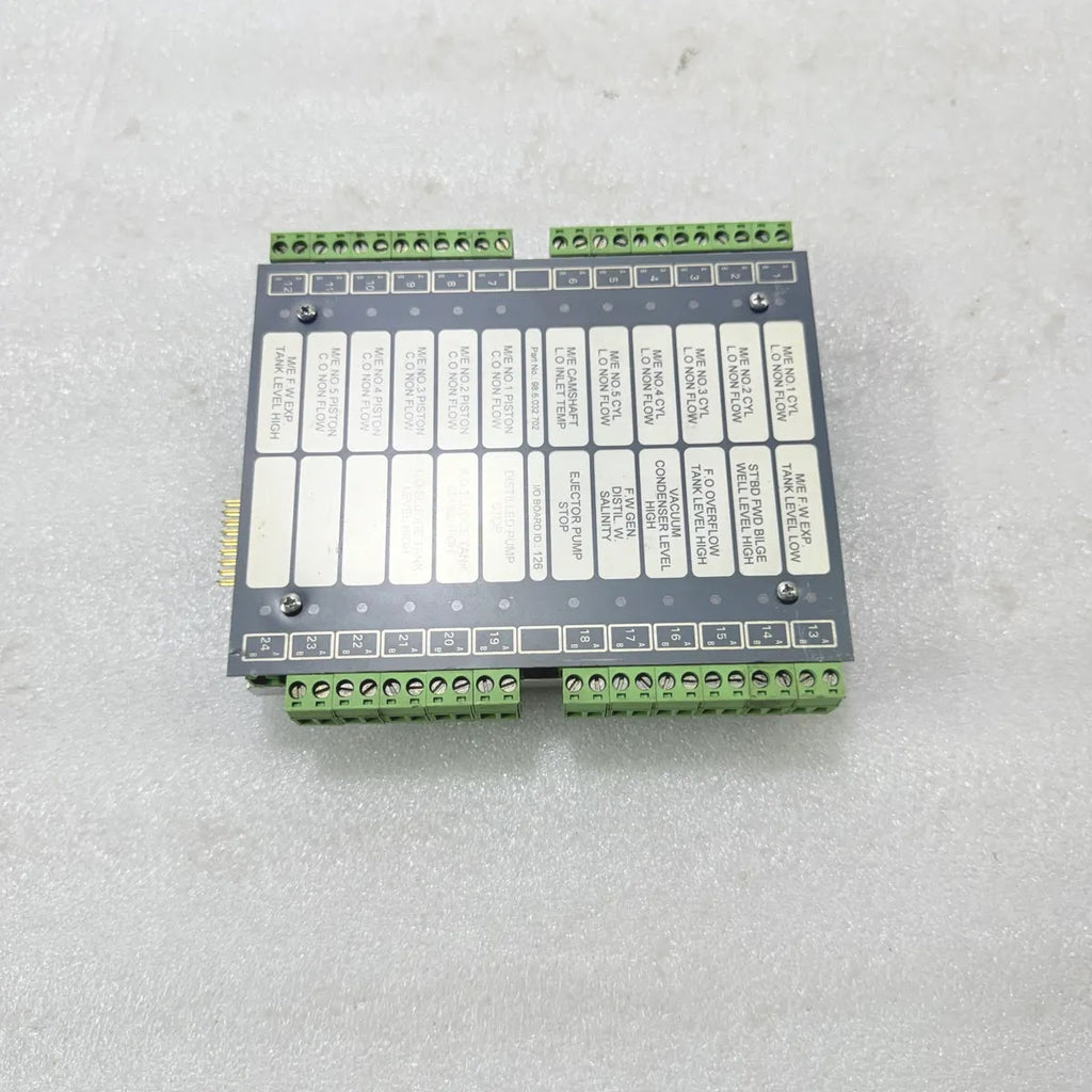 TERASAKI 98.6.032.702 I/O BOARD ID 126 Marine Alarm Monitoring Module Rev DA