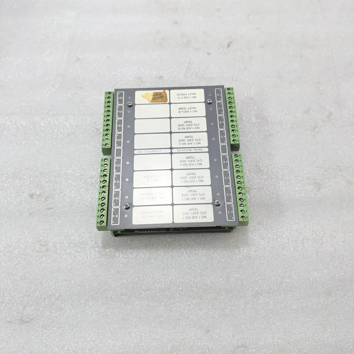 Terasaki 98.6.034.702 I/O Board ID 121 Marine Engine Monitoring Rev 1A