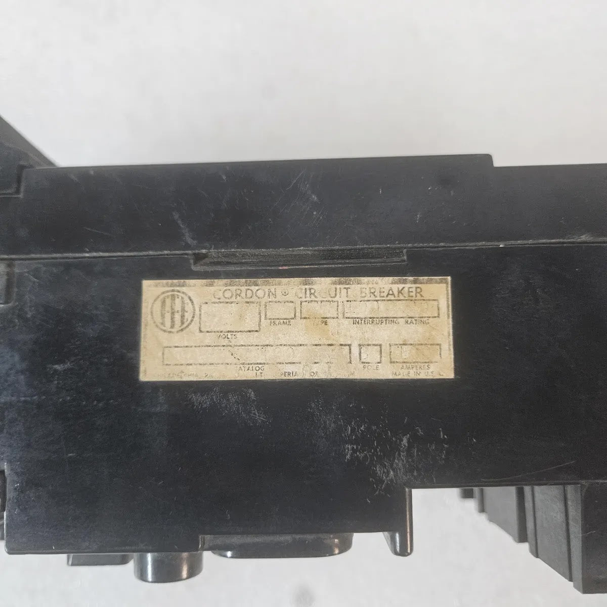 ITE Imperial Cordon Type ETM Frame CE Circuit Breaker 600V AC 3-Pole