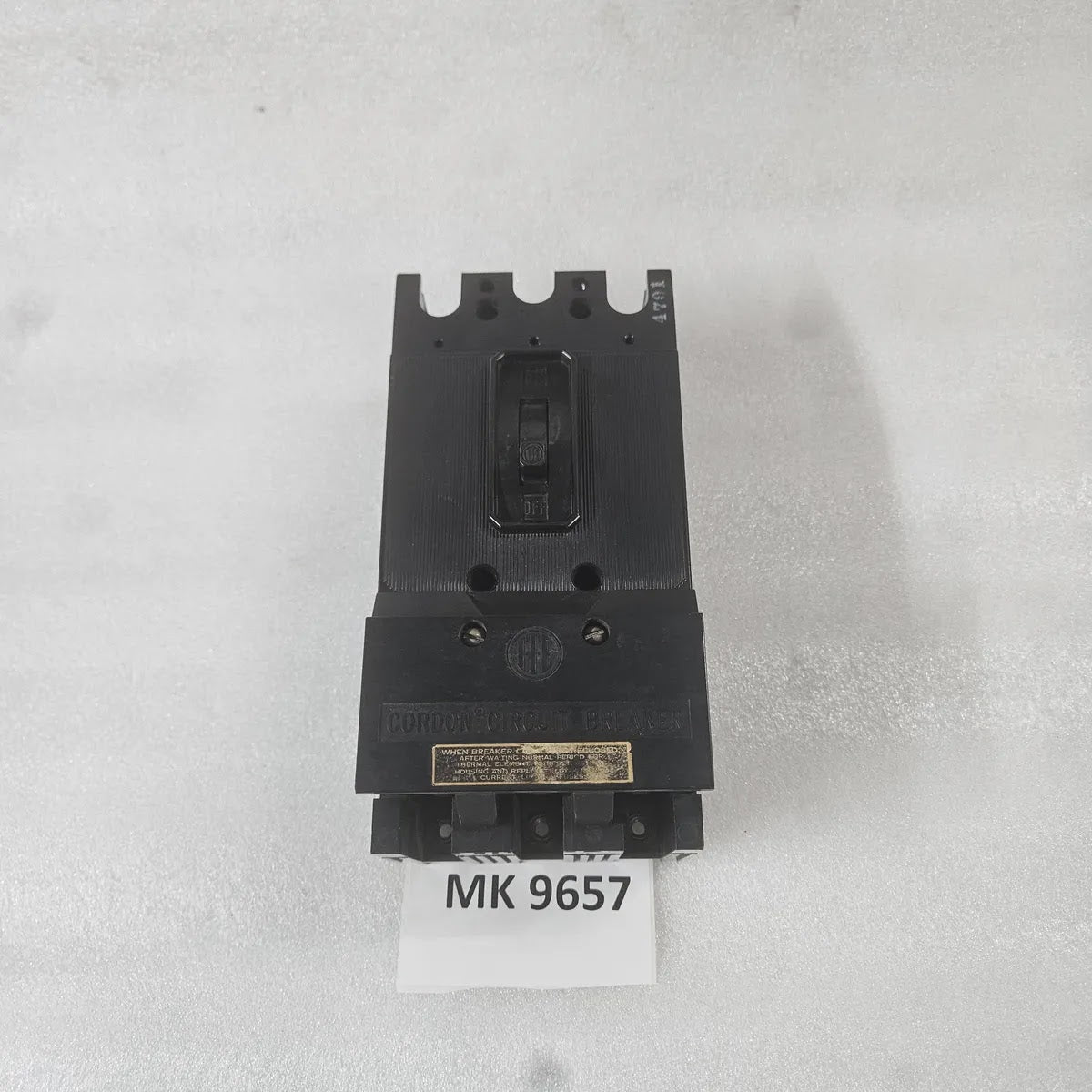 ITE Gordon CE3M050 Molded Case Breaker 3 Pole ETM 600VAC 50 Amp