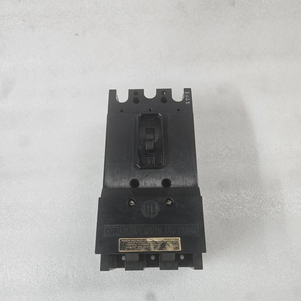 ITE Gordon CE3M050 Molded Case Breaker 3 Pole ETM 600VAC 50 Amp