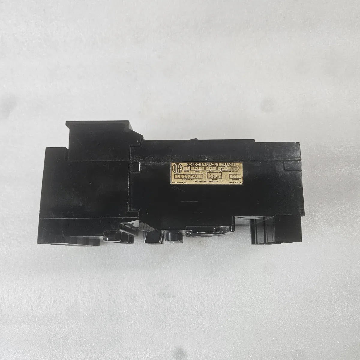 ITE Gordon CE3M050 Molded Case Breaker 3 Pole ETM 600VAC 50 Amp