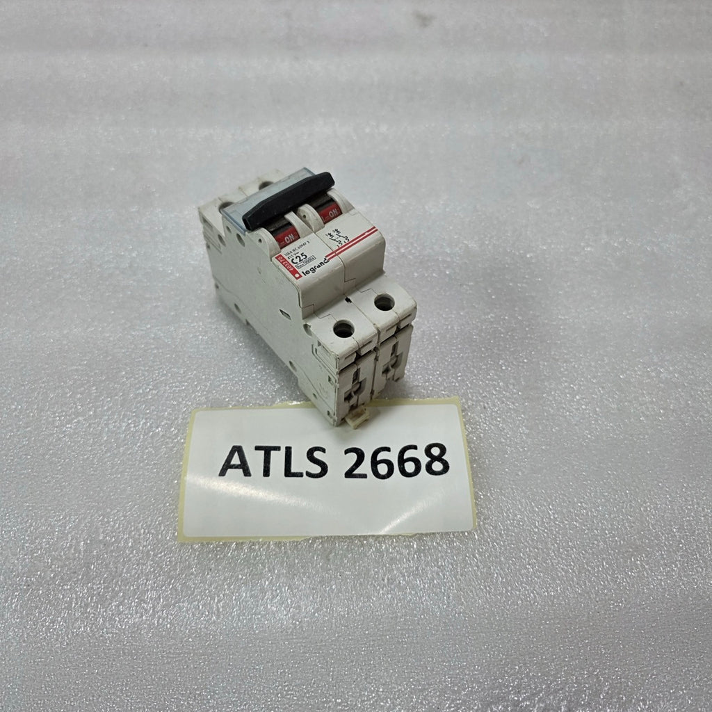 LEGRAND 603270 2P 25A TYPE C 415V 10KA MCB MINIATURE CIRCUIT BREAKER