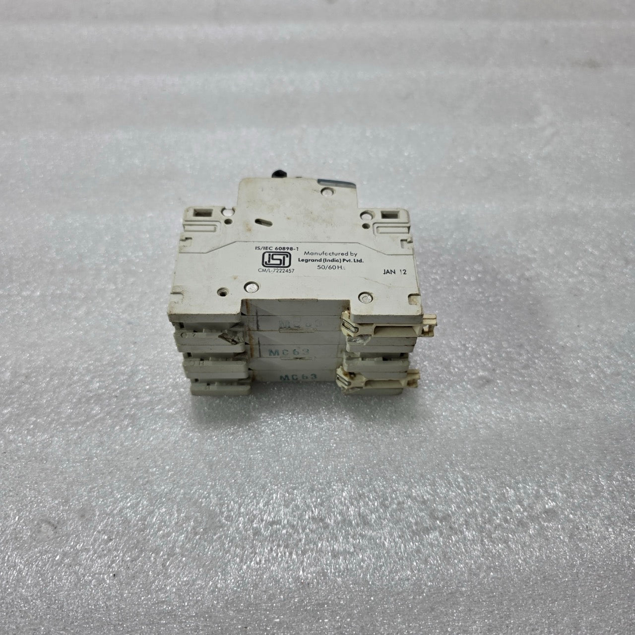 LEGRAND 603291 3P 63A TYPE C 415V 10KA MCB MINIATURE CIRCUIT BREAKER