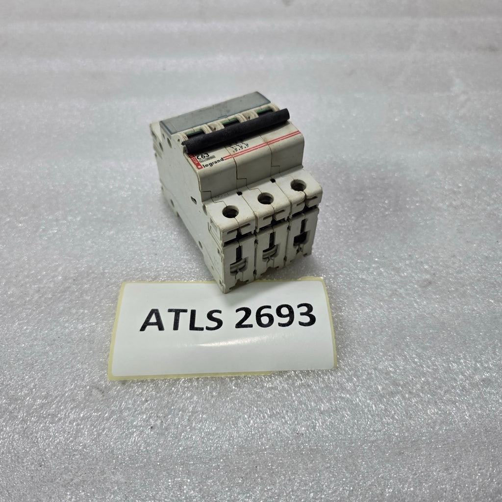 LEGRAND 603291 3P 63A TYPE C 415V 10KA MCB MINIATURE CIRCUIT BREAKER