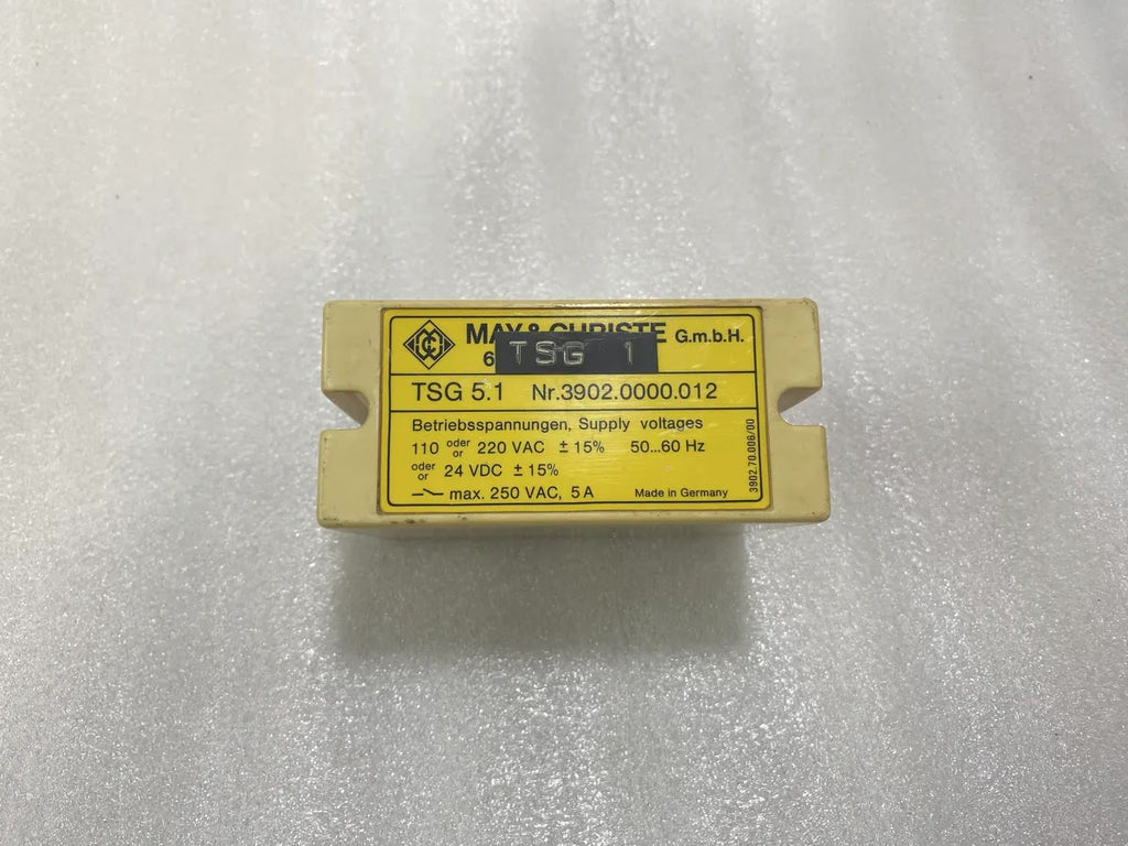 May & Christe GmbH TSG 5.1 Relay 110-220VAC 24VDC Nr 3902.0000.012
