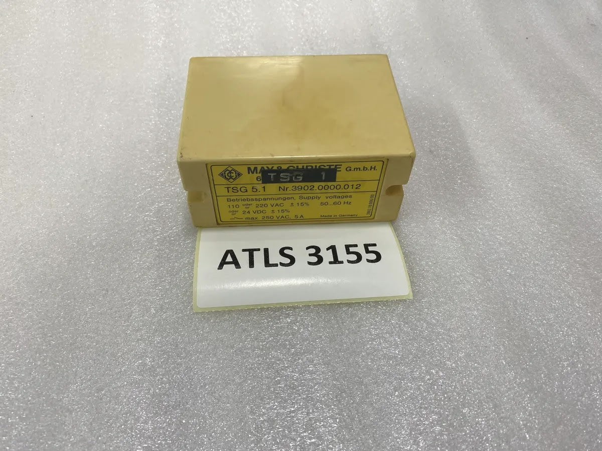 May & Christe GmbH TSG 5.1 Relay 110-220VAC 24VDC Nr 3902.0000.012
