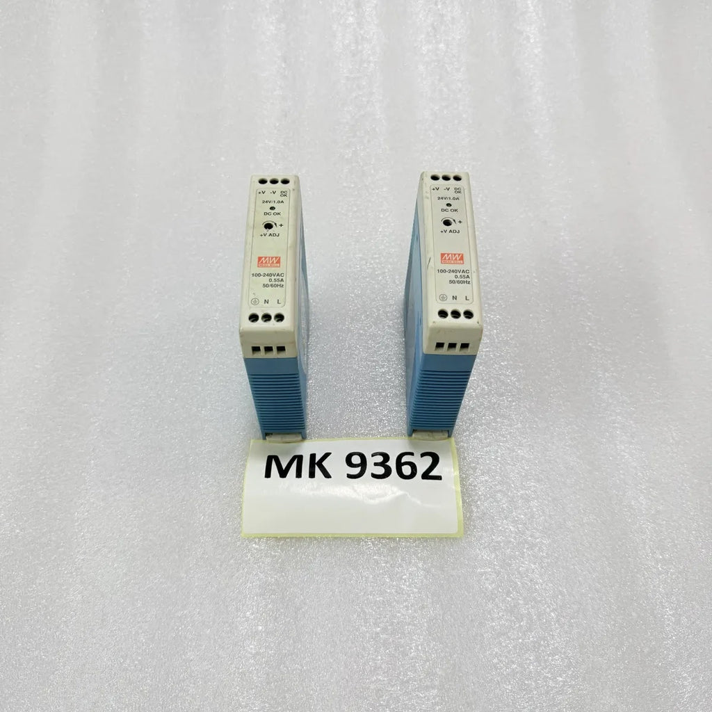 Mean Well MDR-20-24 DIN Rail Power Supply 100-240V AC to 24V DC 1A 24W Pre-Owned