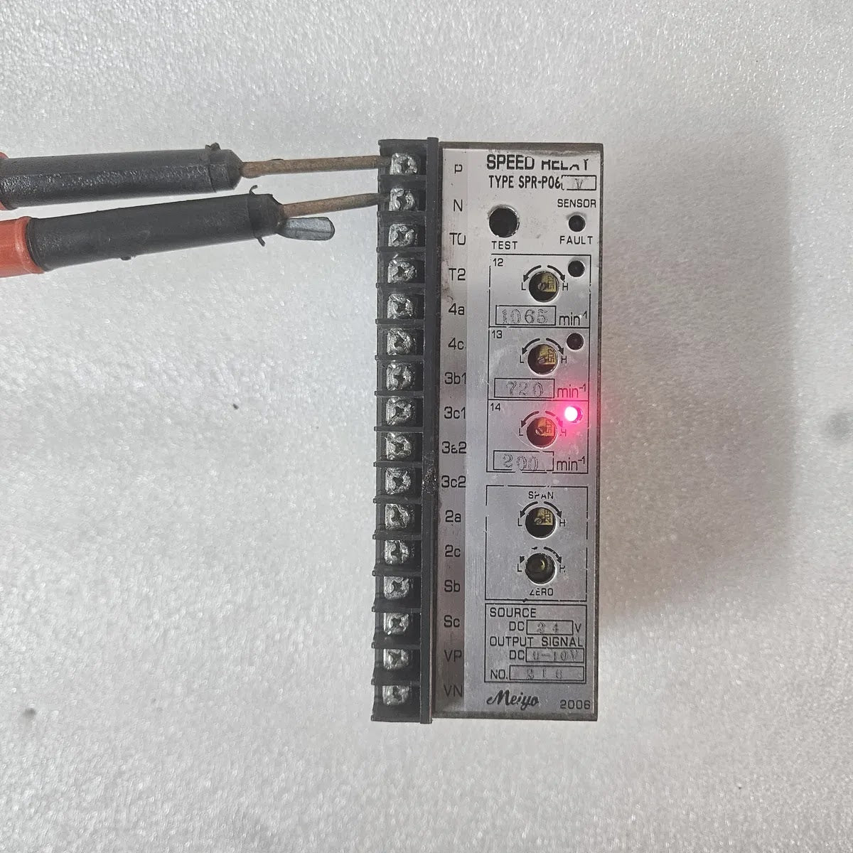 Meiya SPR-P06 Speed Relay DC 2~4V 1065/720/200 min-1