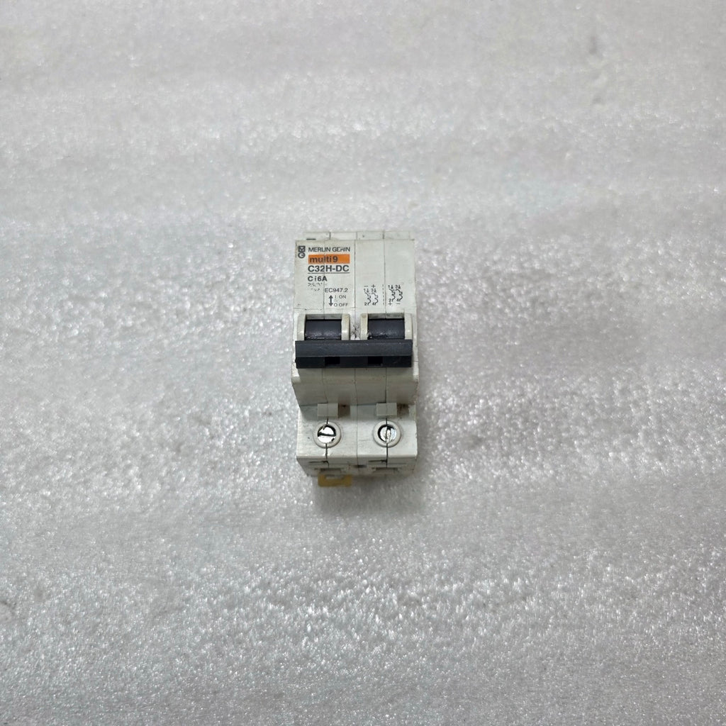 MERLIN GERIN MULTI9 C32H-DC 2P 16A CURVE C 250V DC MCB CIRCUIT BREAKER