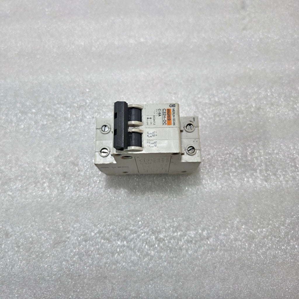 MERLIN GERIN MULTI9 C32H-DC 2P 16A CURVE C 250V DC MCB CIRCUIT BREAKER