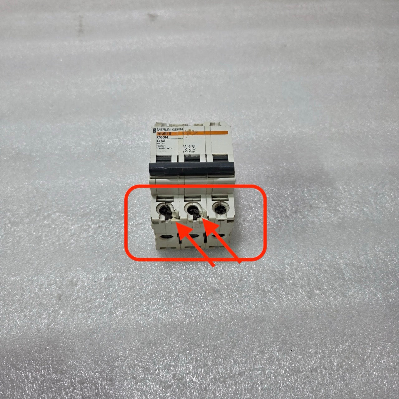MERLIN GERIN MULTI9 C60N C63 3P TRIPLE POLE 63A MINIATURE CIRCUIT BREAKER MCB 40