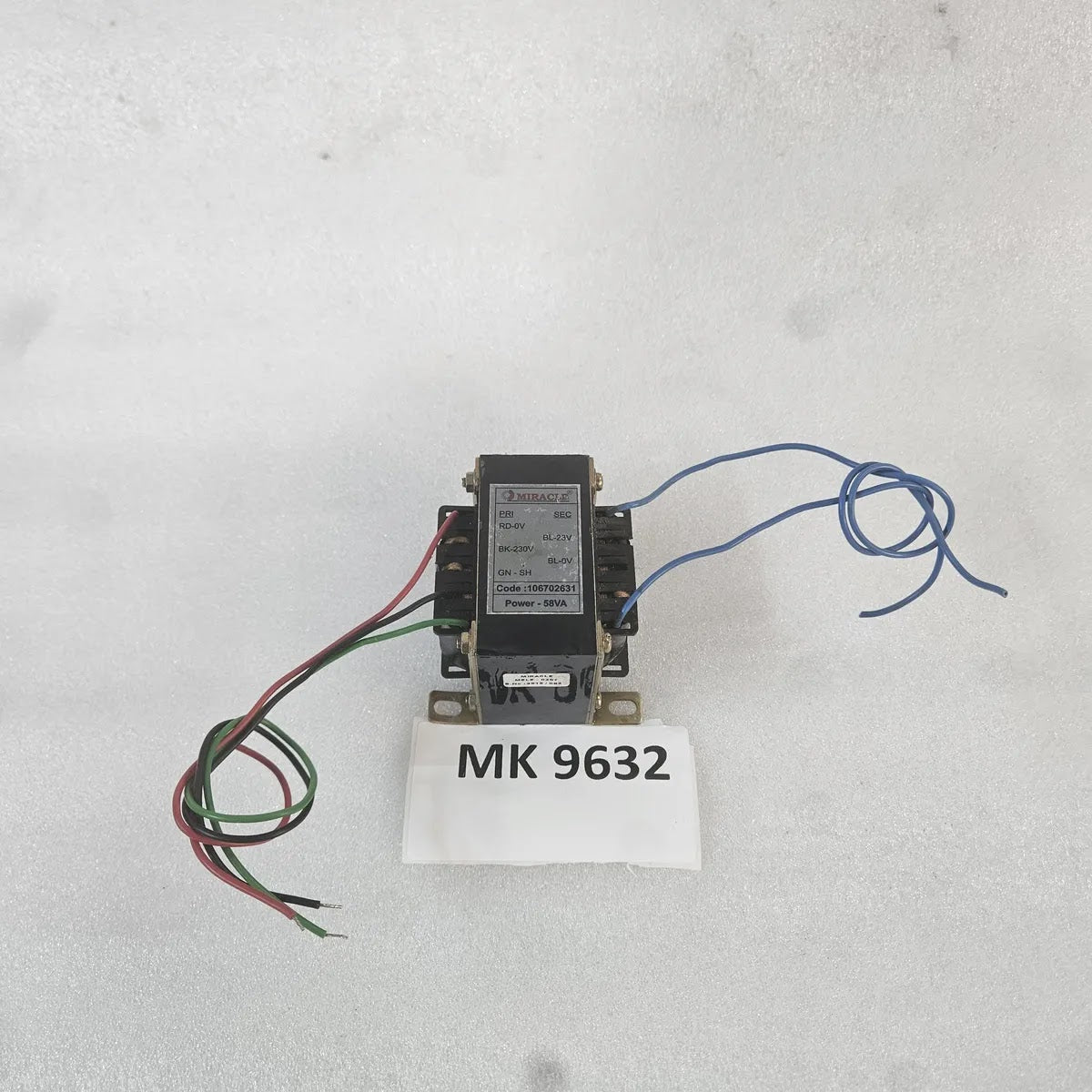 Miracle 106702631 MELE-0207 Power Transformer 58VA 230V