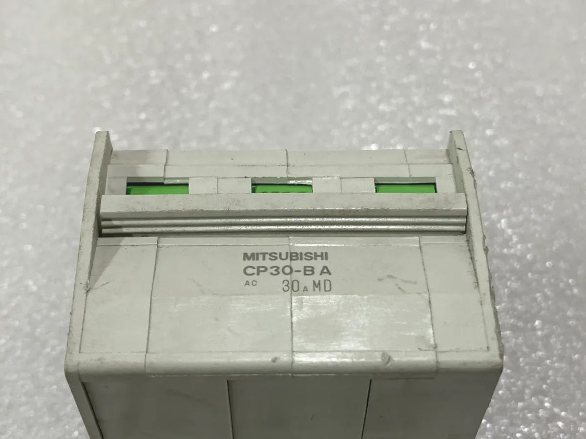 Mitsubishi CP30-BA 3 Pole 30A Circuit Protector 230V AC 2.5kA Pre-Owned