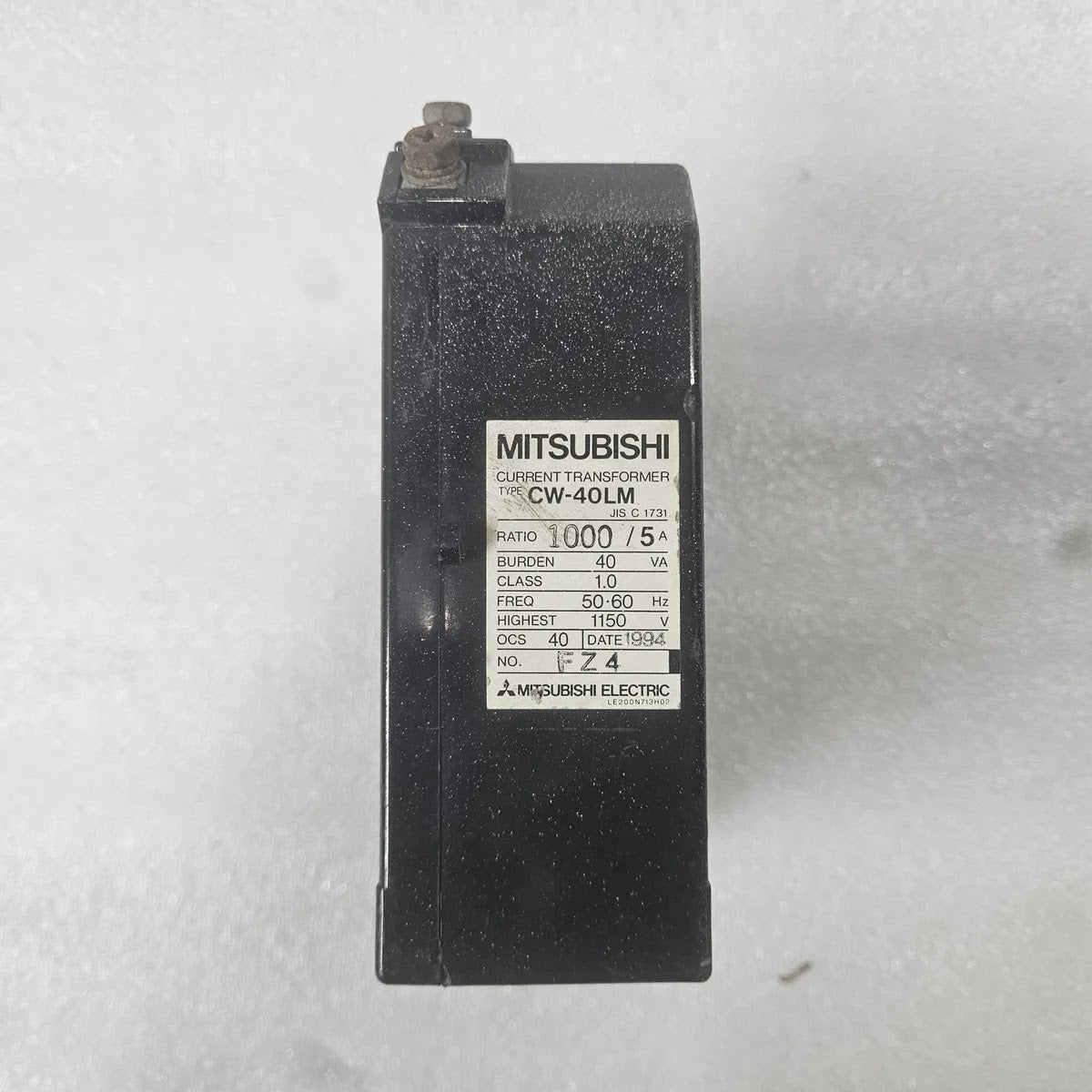 Mitsubishi CW-40LM Current Transformer 1000/5A 40VA 1150V