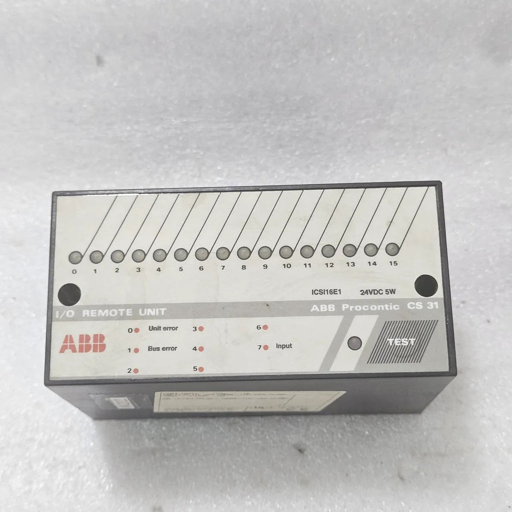 ABB ICSI16E1 Procontic CS 31 I/O Remote Unit 24VDC 5W
