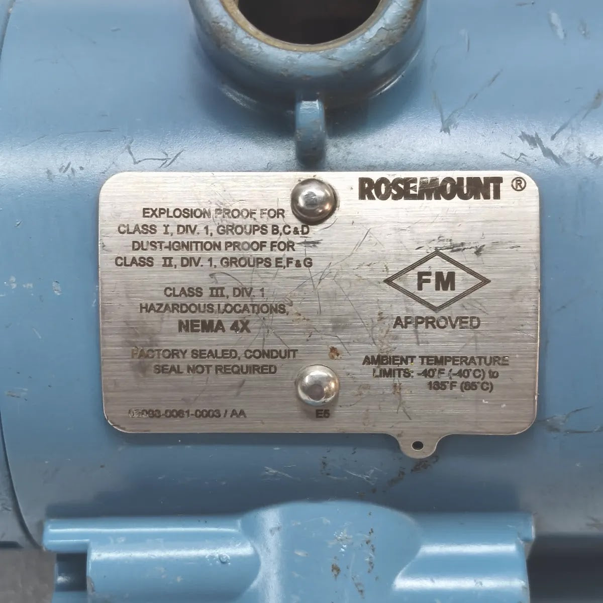 ROSEMOUNT 2090FA3S2DE1M5B4E5Q4 Hygienic Pressure Transmitter 0-10bar 4-20mA