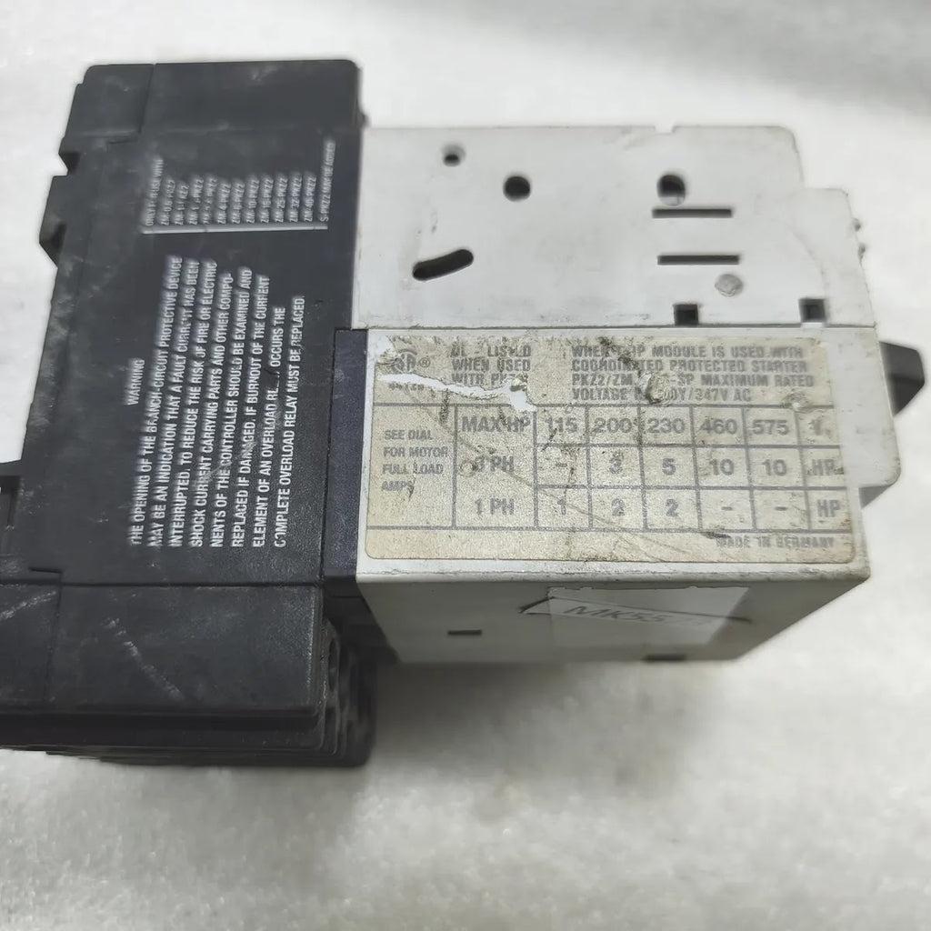 Moeller ZMR-16-PKZ2 Motor Protective Circuit Breaker PKZ2 0.6-40A 600V 3-Pole