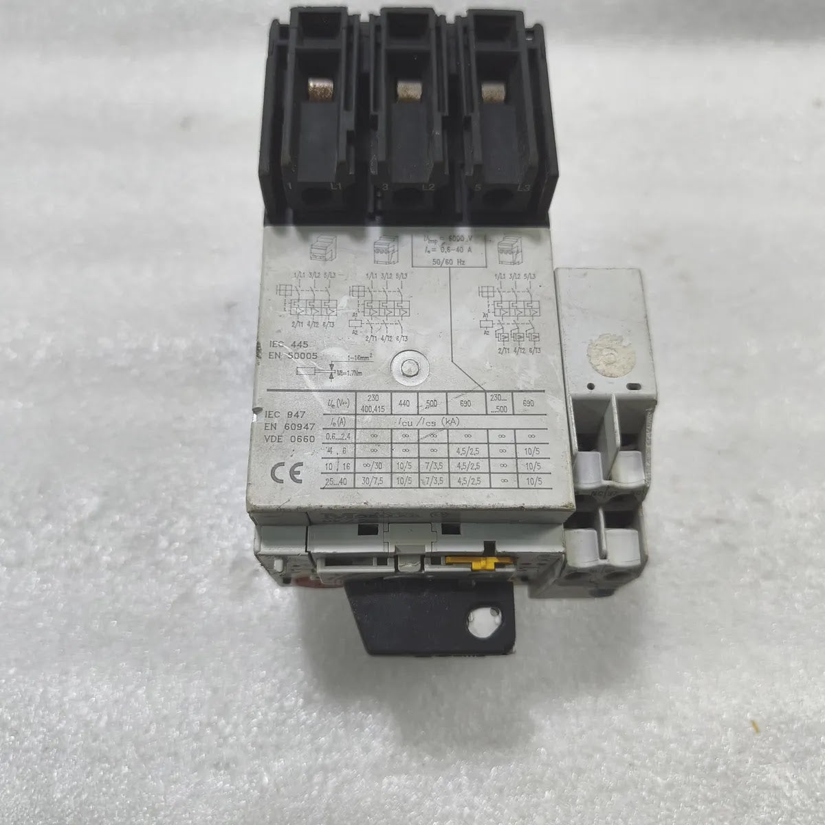 Moeller ZMR-16-PKZ2 Motor Protective Circuit Breaker PKZ2 0.6-40A 600V 3-Pole