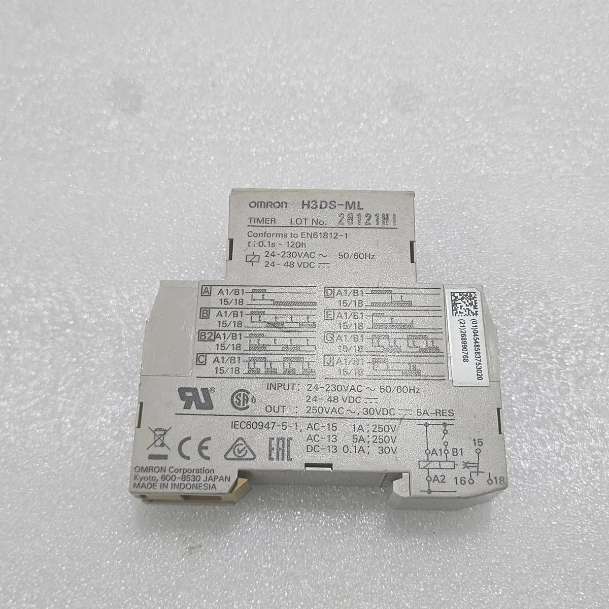 Omron H3DS-ML Timer 24-230VAC 24-48VDC 0.1s-120h