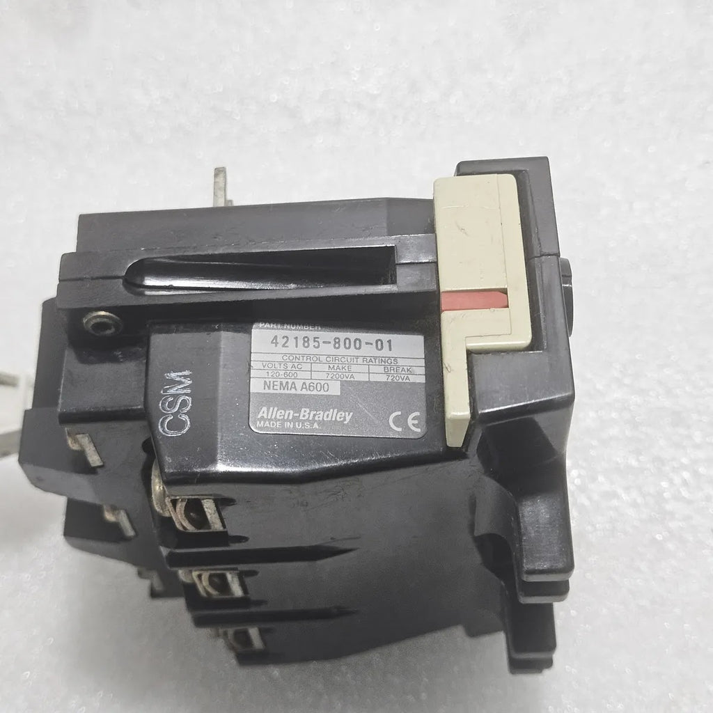 Allen-Bradley 42185-800-01 CSM Overload Relay 120-600V NEMA A600