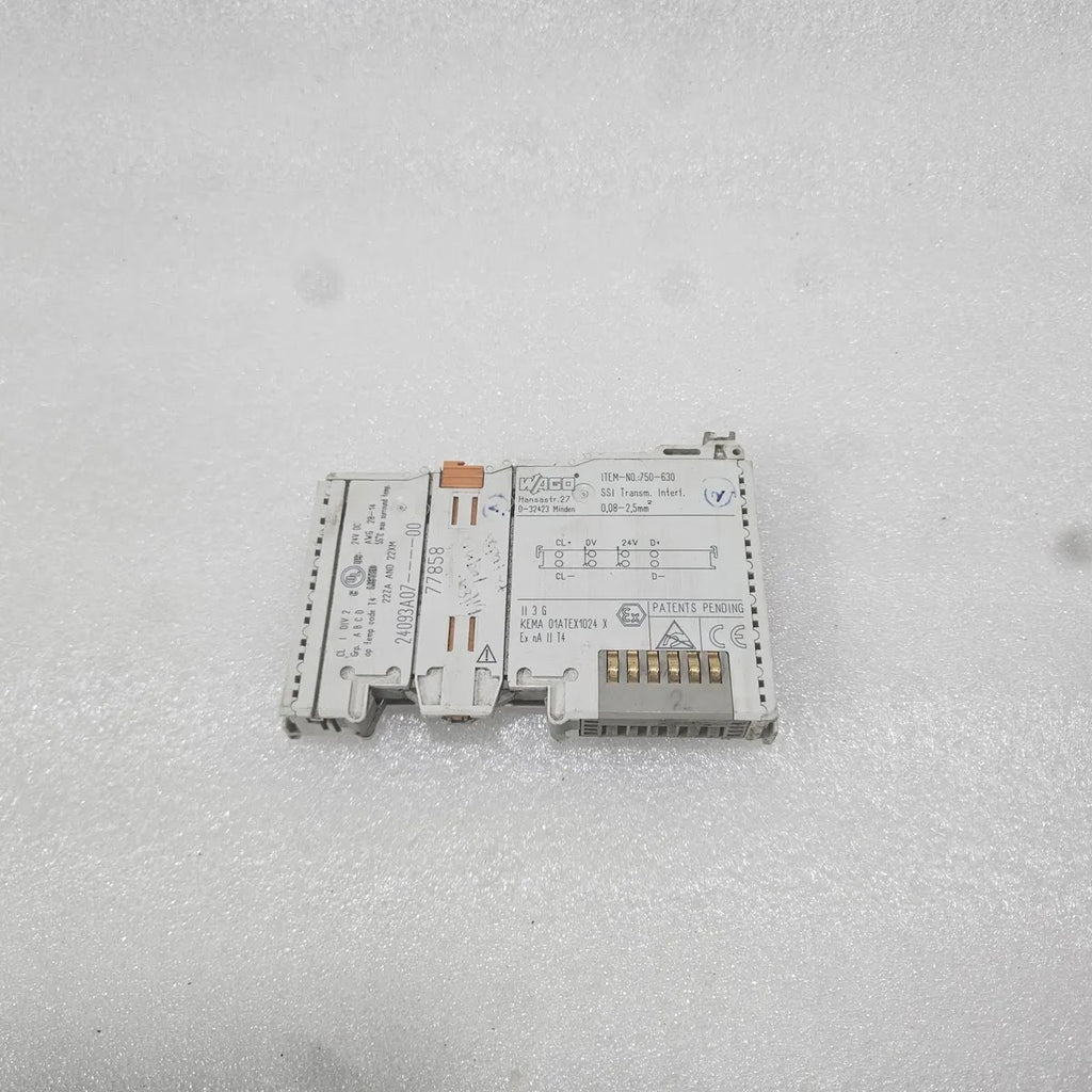 WAGO 750-630 SSI Transmitter Interface Module 24V DC ATEX