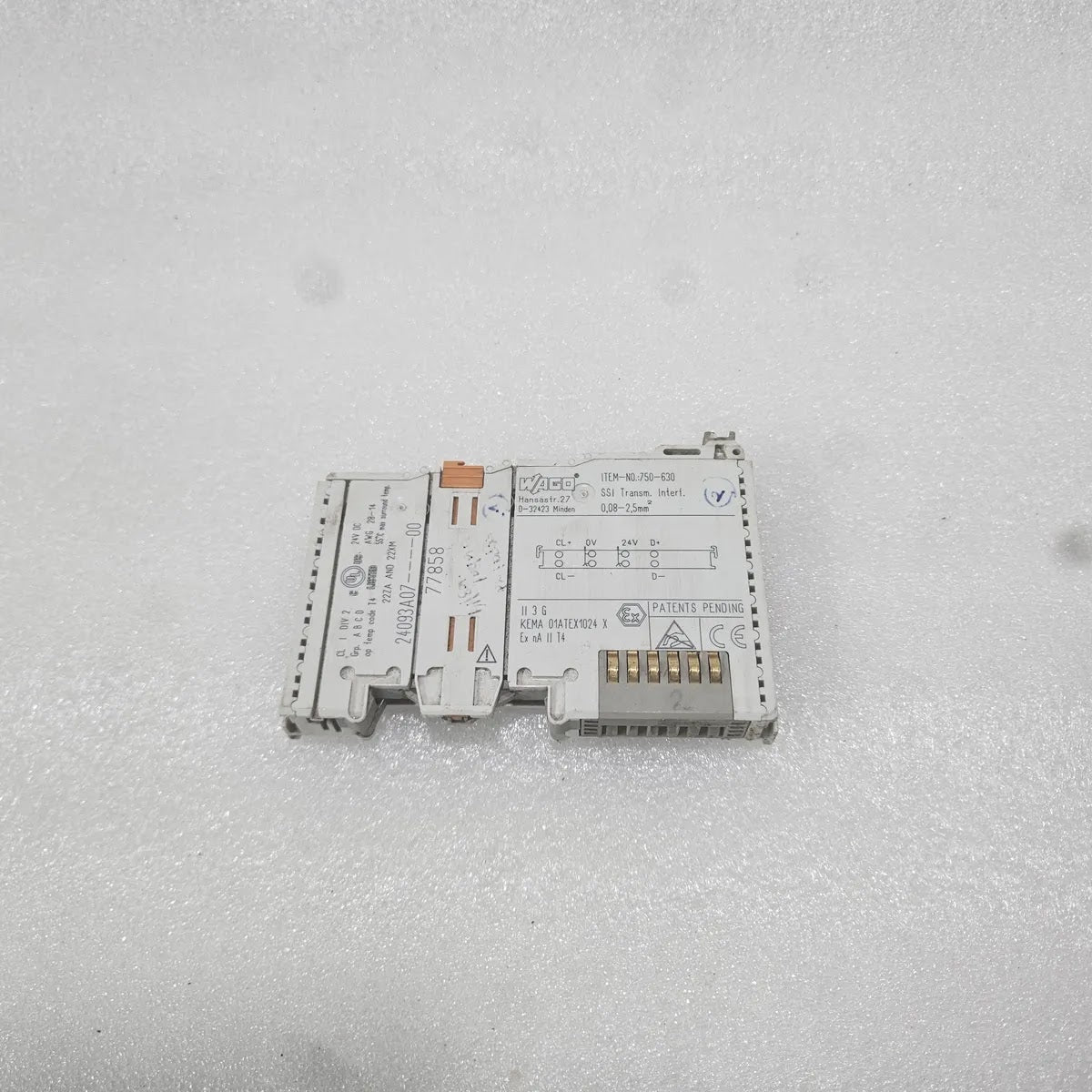 WAGO 750-630 SSI Transmitter Interface Module 24V DC ATEX