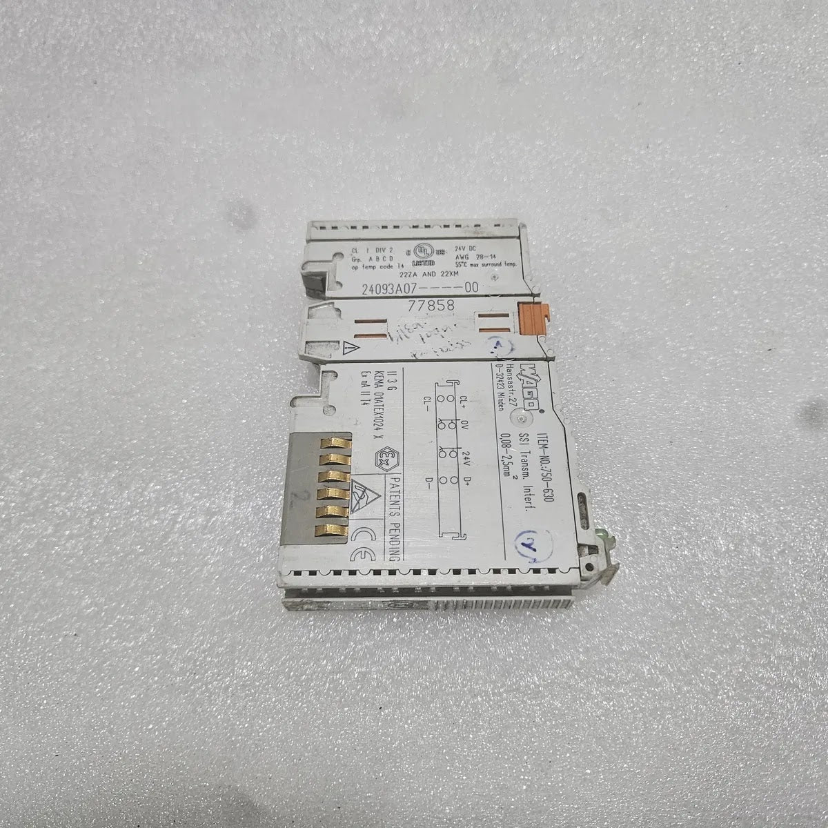 WAGO 750-630 SSI Transmitter Interface Module 24V DC ATEX
