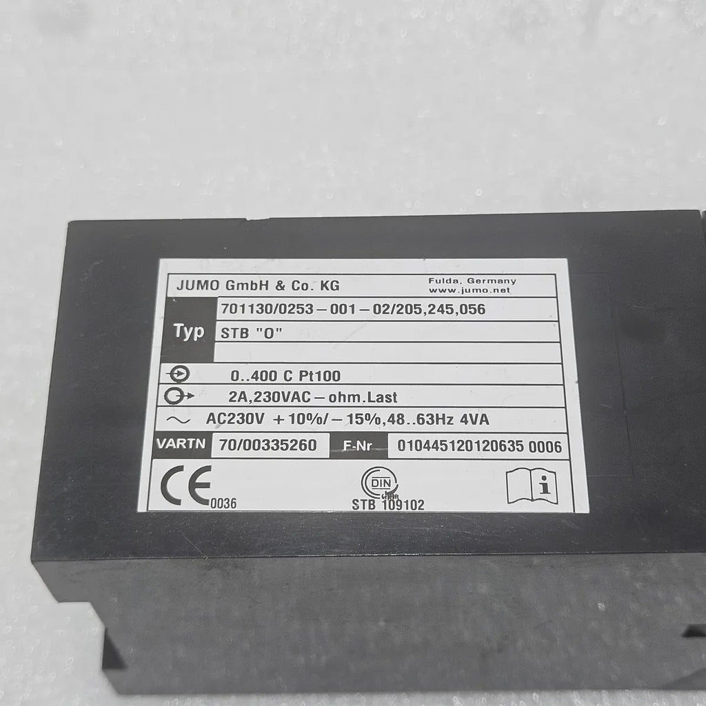 Jumo 701130/0253 STB Temperature Monitor Pt100 230V