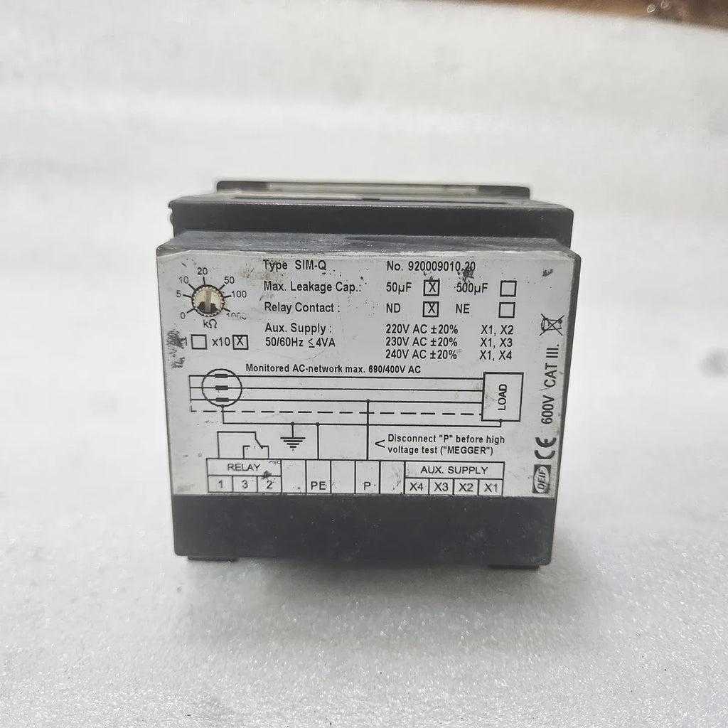 DEIF SIM-Q Insulation Monitor Relay 690/400V 220-240V AC