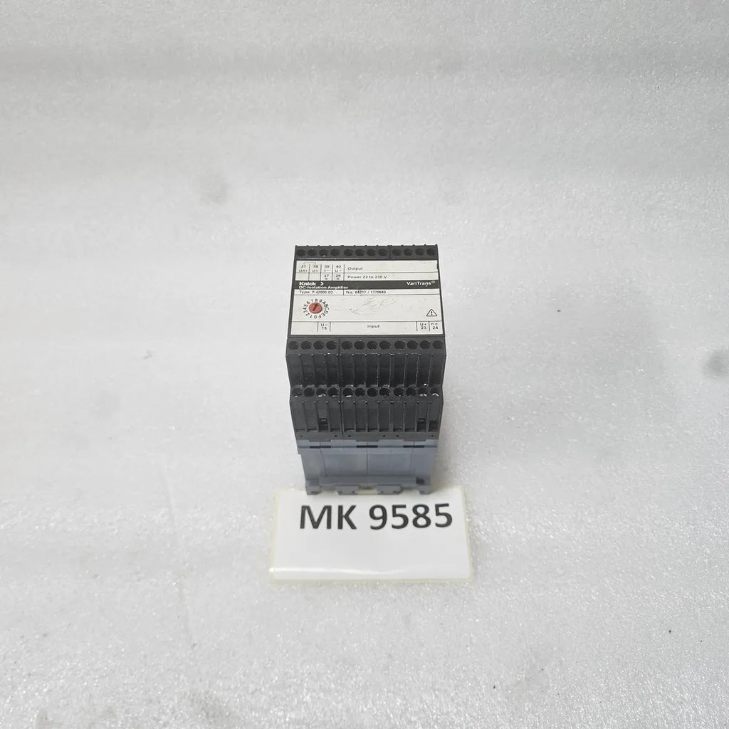 KNICK P42000D3 DC-ISOLATION AMPLIFIER 22-230VAC/DC