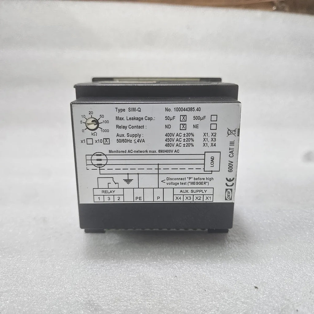 DEIF SIM-Q 100044385.40 Insulation Monitor 690V 600V CAT III