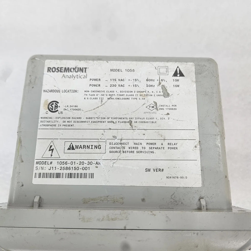 Rosemount Analytical 1056-01-20-30-AN Dual Analyzer 115/230V