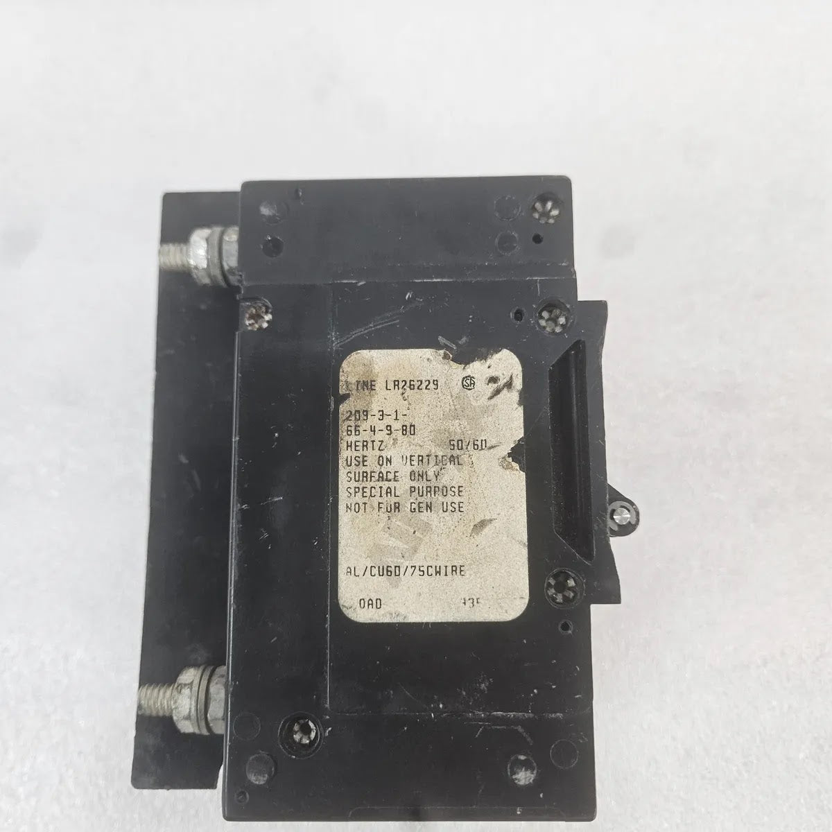 Airpax 209-3-1-66-4-9-80 3-Pole 80A Circuit Breaker 50/60Hz