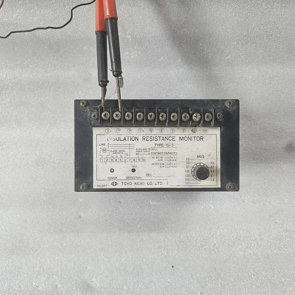 Toyo Keiki IS-3 Insulation Resistance Monitor NH-287
