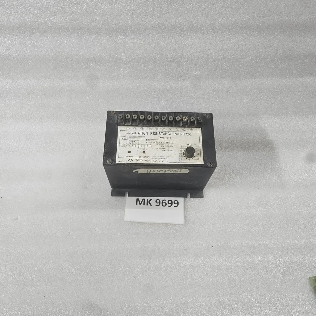 Toyo Keiki IS-3 Insulation Resistance Monitor NH-287