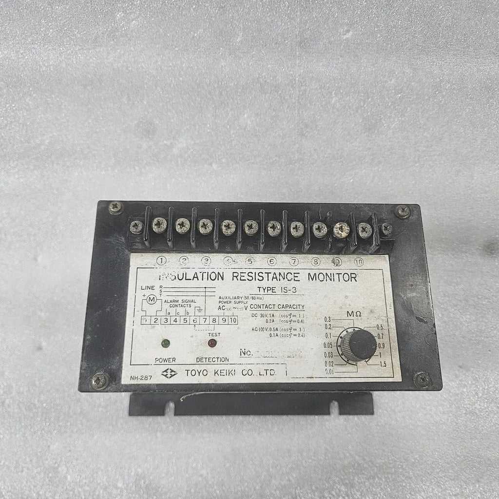 Toyo Keiki IS-3 Insulation Resistance Monitor NH-287